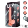 Max Triple Texture Dildo w/Balls 8,2" Skin Cl,12