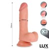 Max Triple Texture Dildo w/Balls 8,2" Skin Cl,12