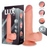 Max Triple Texture Dildo w/Balls 8,2" Skin Cl,12