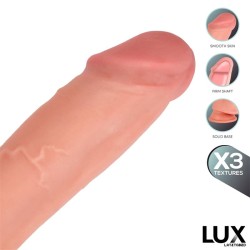 Max Triple Texture Dildo w/Balls 8,2" Skin Cl,12