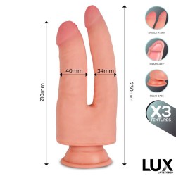 Franz Triple Texture Double Dildo 8,2" - 9" Cl,16