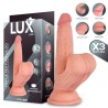 Lars Triple Texture Dildo w/Swing Balls 7,6" Cl,12