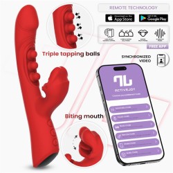 Trixy Triple Tapping Mouth Vibrator w/App Clave 26