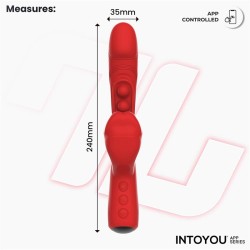 Trixy Triple Tapping Mouth Vibrator w/App Clave 26