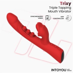Trixy Triple Tapping Mouth Vibrator w/App Clave 26