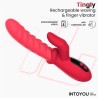 Tingly Waving Vibrator & Finger w/App Clave 30