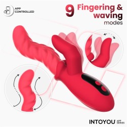 Tingly Waving Vibrator & Finger w/App Clave 30