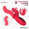 Tingly Waving Vibrator & Finger w/App Clave 30