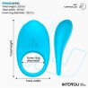 Ringo Silicone Vibrating Ring with App Blue Cl,48