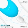 Ringo Silicone Vibrating Ring with App Blue Cl,48