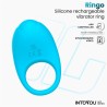 Ringo Silicone Vibrating Ring with App Blue Cl,48