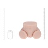 Bodyforms - Mia Hart - Dual Entry Vibrating Masturbator - 2,5 kg / 5.7 lbs - Flesh