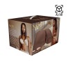 Bodyforms - Clara Vossin - Dual Entry Vibrating Masturbator - 6,3 kg / 14.1 lbs - Brown