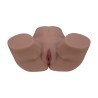 Bodyforms - Clara Vossin - Dual Entry Vibrating Masturbator - 6,3 kg / 14.1 lbs - Brown
