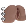 Bodyforms - Kaya Bloom - Dual Entry Vibrating Masturbator - 2,4 kg / 5.4 lbs - Brown