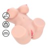 Bodyforms - Aveline Luxe - Dual Entry Vibrating Masturbator - 14 kg / 30.9 lbs - Flesh
