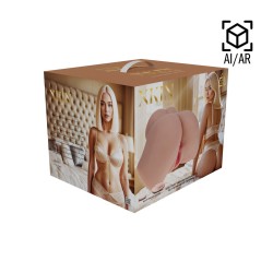 Bodyforms - Bree Knox - Dual Entry Vibrating Masturbator - 4,2 kg / 9.3 lbs - Flesh