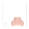 Bodyforms - Bree Knox - Dual Entry Vibrating Masturbator - 4,2 kg / 9.3 lbs - Flesh