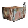 Bodyforms - Rina Brooks - Dual Entry Vibrating Masturbator - 2,4 kg / 5.4 lbs - Flesh
