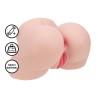 Bodyforms - Vivica Lenore - Dual Entry Vibrating Masturbator - 3,5 kg / 7.7 lbs - Flesh