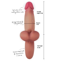 Heavy Hitter Vibrating Dildo Liquid Silicone