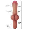 Pierced Punisher Vibrating Dildo Liquid Silicone
