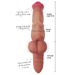 Mutant Rumbler Vibrating Dildo Liquid Silicone