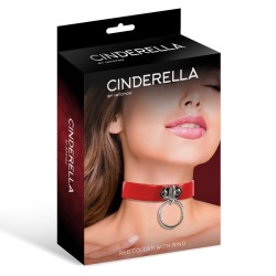 Cinderella Red Collar With Ring