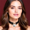 Cinderella Black Collar With Heart Lock