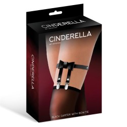 Cinderella Black Garter With Bow Tie