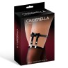 Cinderella Black Garter With Bow Tie