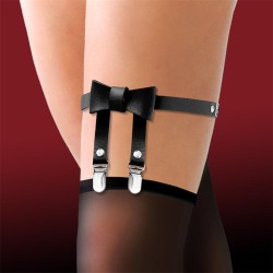 Cinderella Black Garter With Bow Tie
