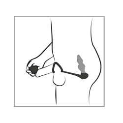 Rebel RC Butt Plug with Cock & Ball Rings