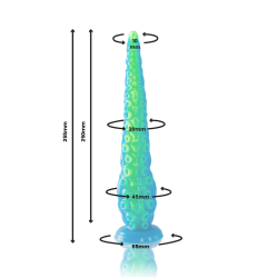 Epic - Scylla Dildo Thin Tentacle Fluorescent Small Size