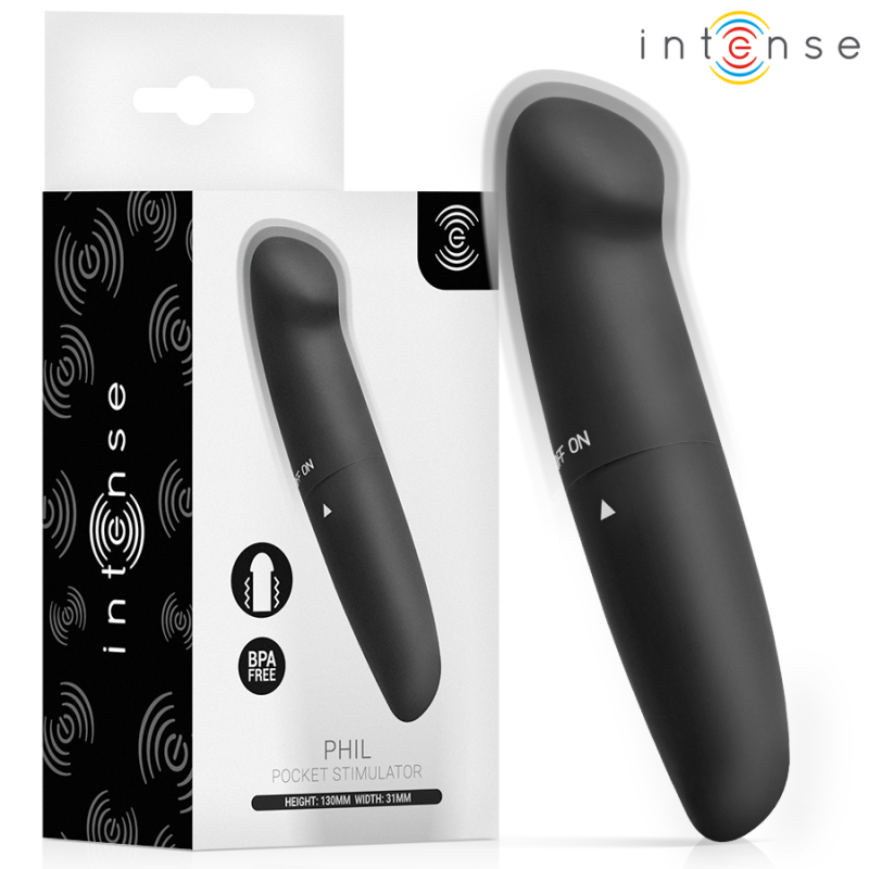Intense Fun Toys - Intense - Phil G-Spot Vibrator Black 13 Cm