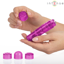 Intense Fun Toys - Intense - Kurt Mini Massager With 4 Interchangeable Heads Pink
