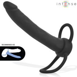 Intense For Him - Intense- Lucas Anal Dildo With Cock And Testicle Ring Silicone