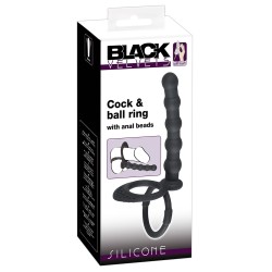Black Velvets Cock & ball ring