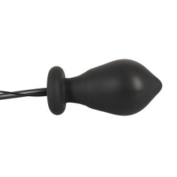 Inflatable vibrating butt plug